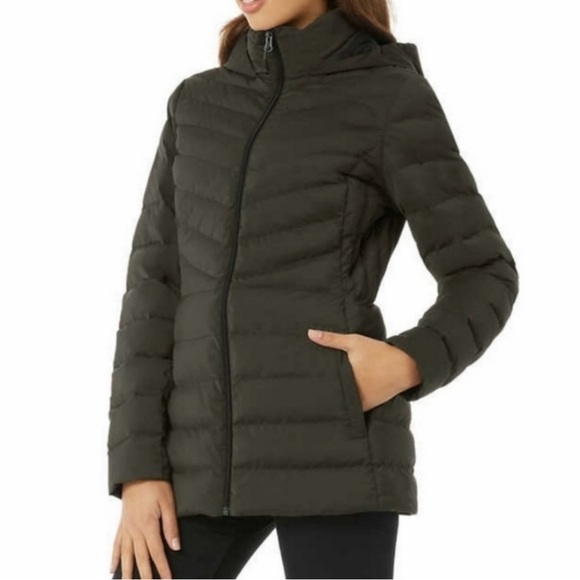 32 Degrees Jackets & Blazers - 32 Degrees Sz S Women's Hooded Puffer Jacket Dark Green/Grey NWOT New Condition